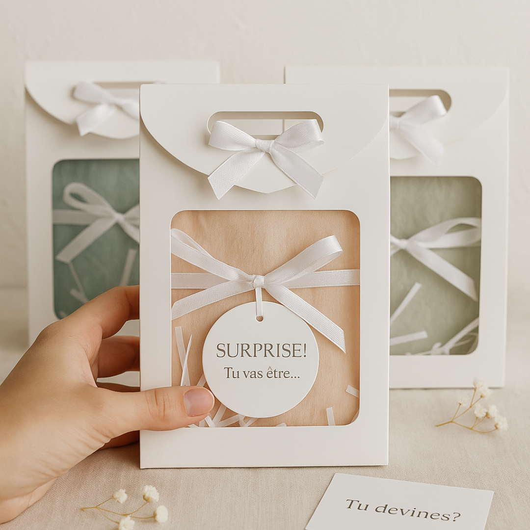 SACS CADEAUX D'ANNONCE GROSSESSE
