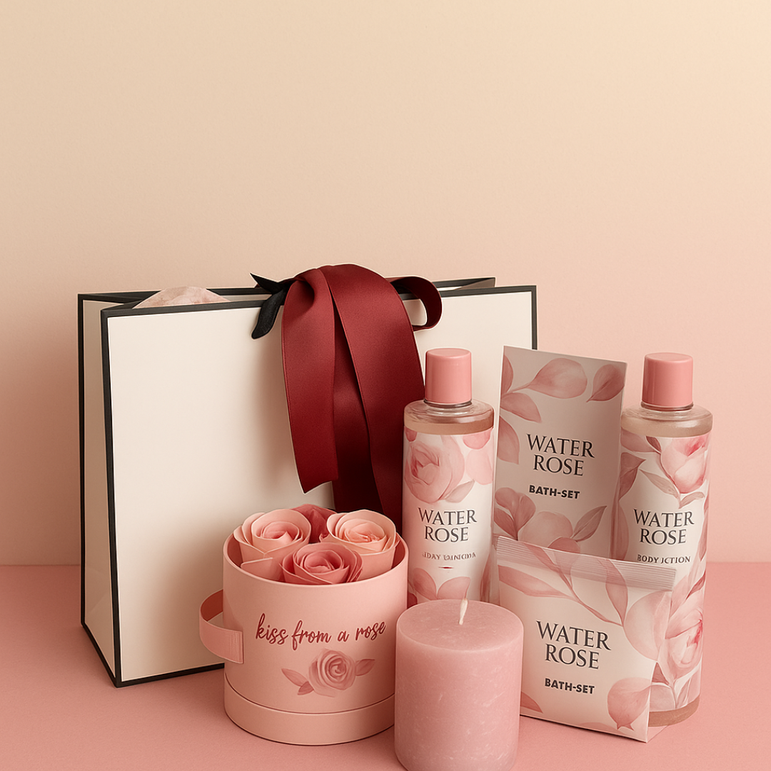 Sac cadeau femme – Coffret soin corps & bain