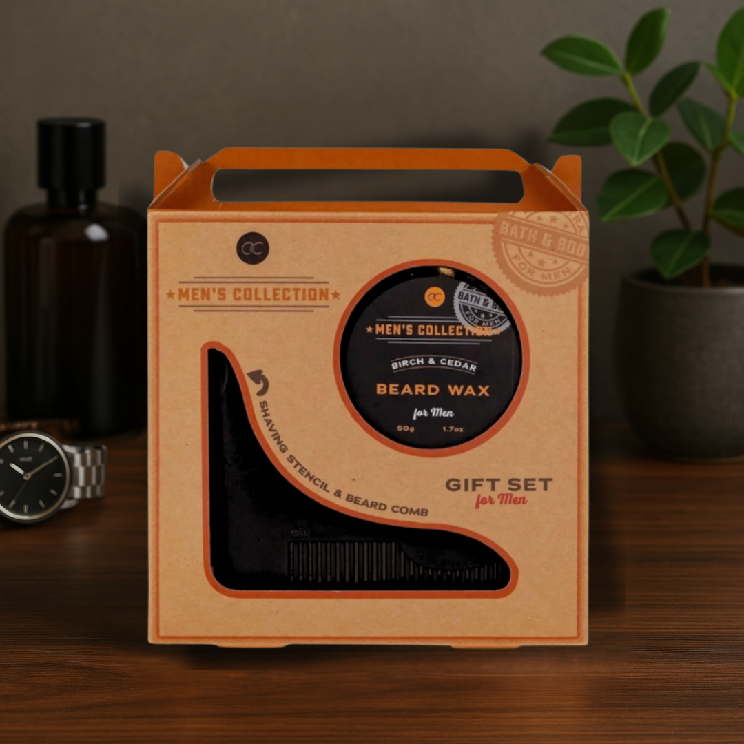 Sac cadeau homme – Kit barbe & soin corps