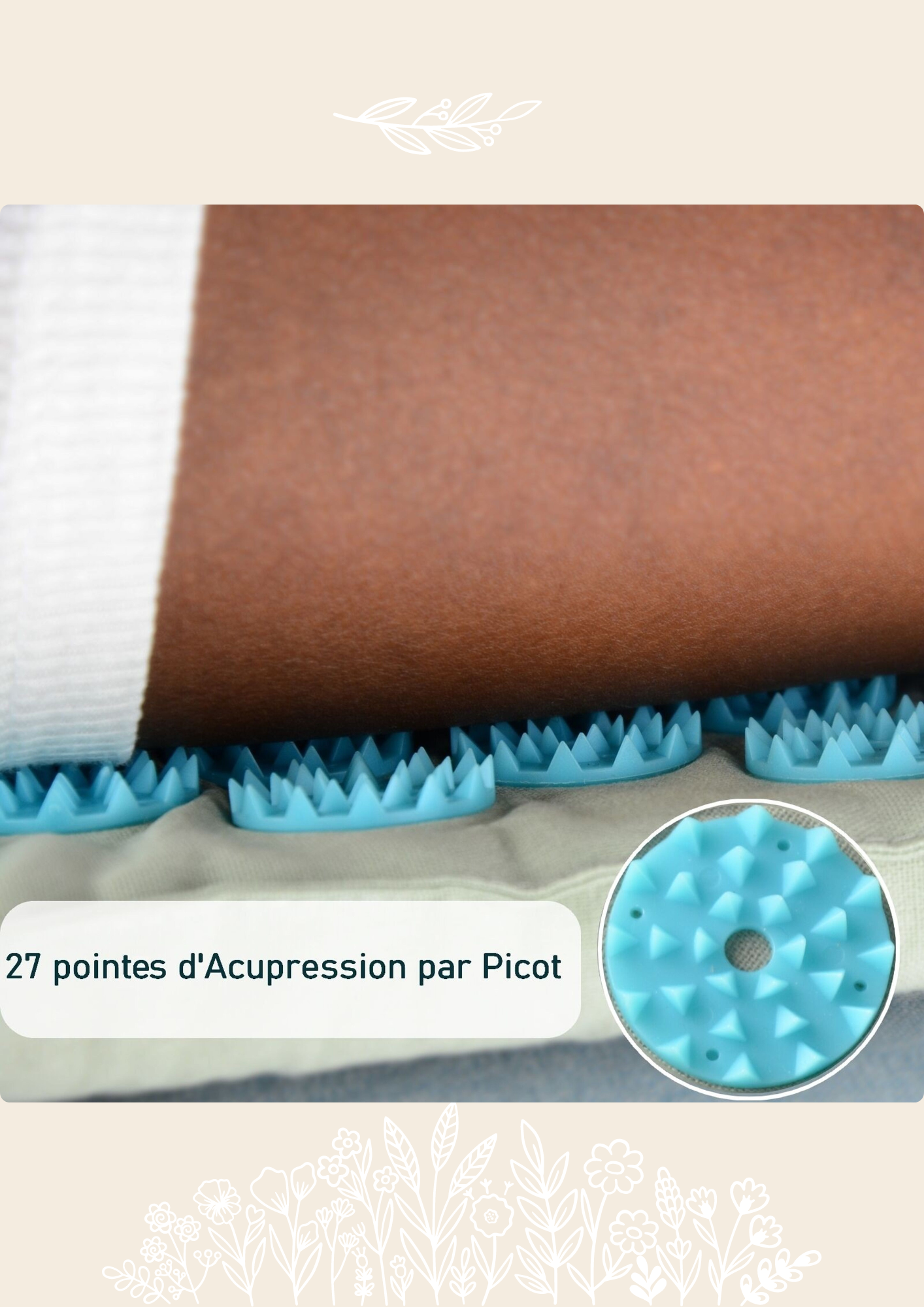 Tapis et coussin d'acupression
