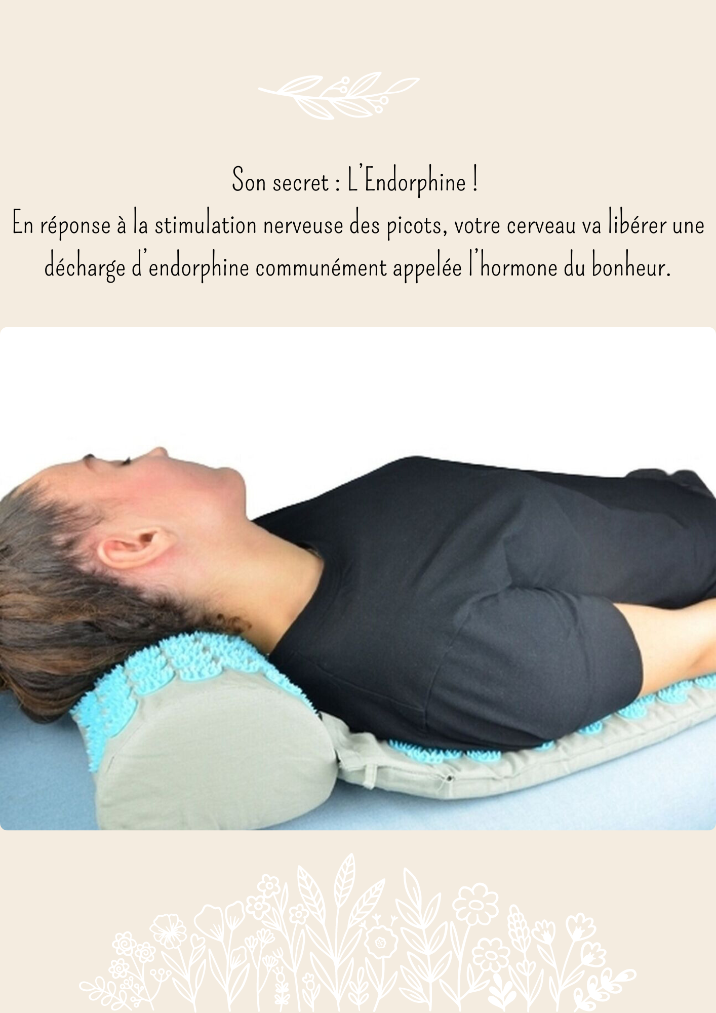Tapis et coussin d'acupression