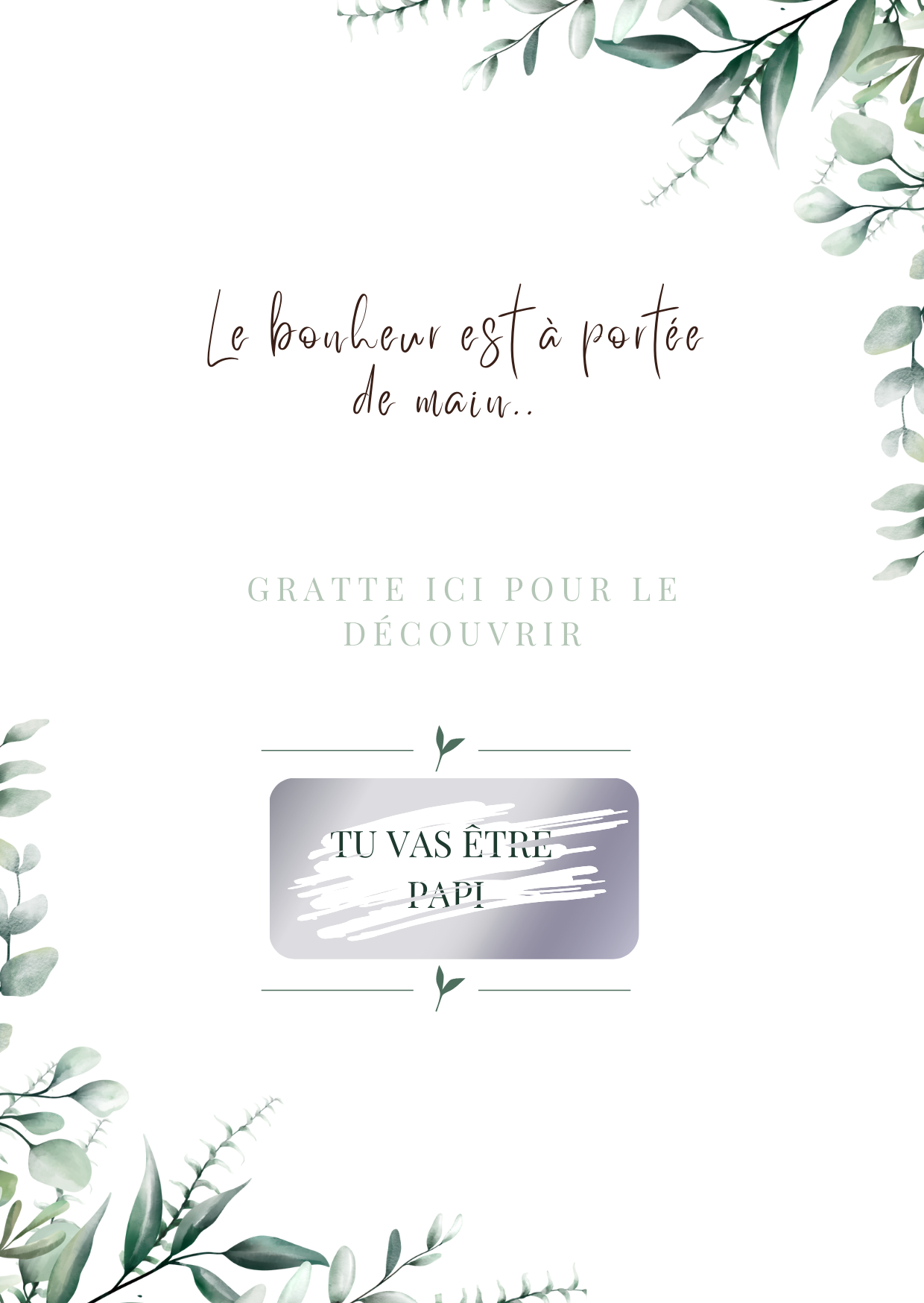 Sac cadeau – Annonce grossesse "Tu vas être papi"