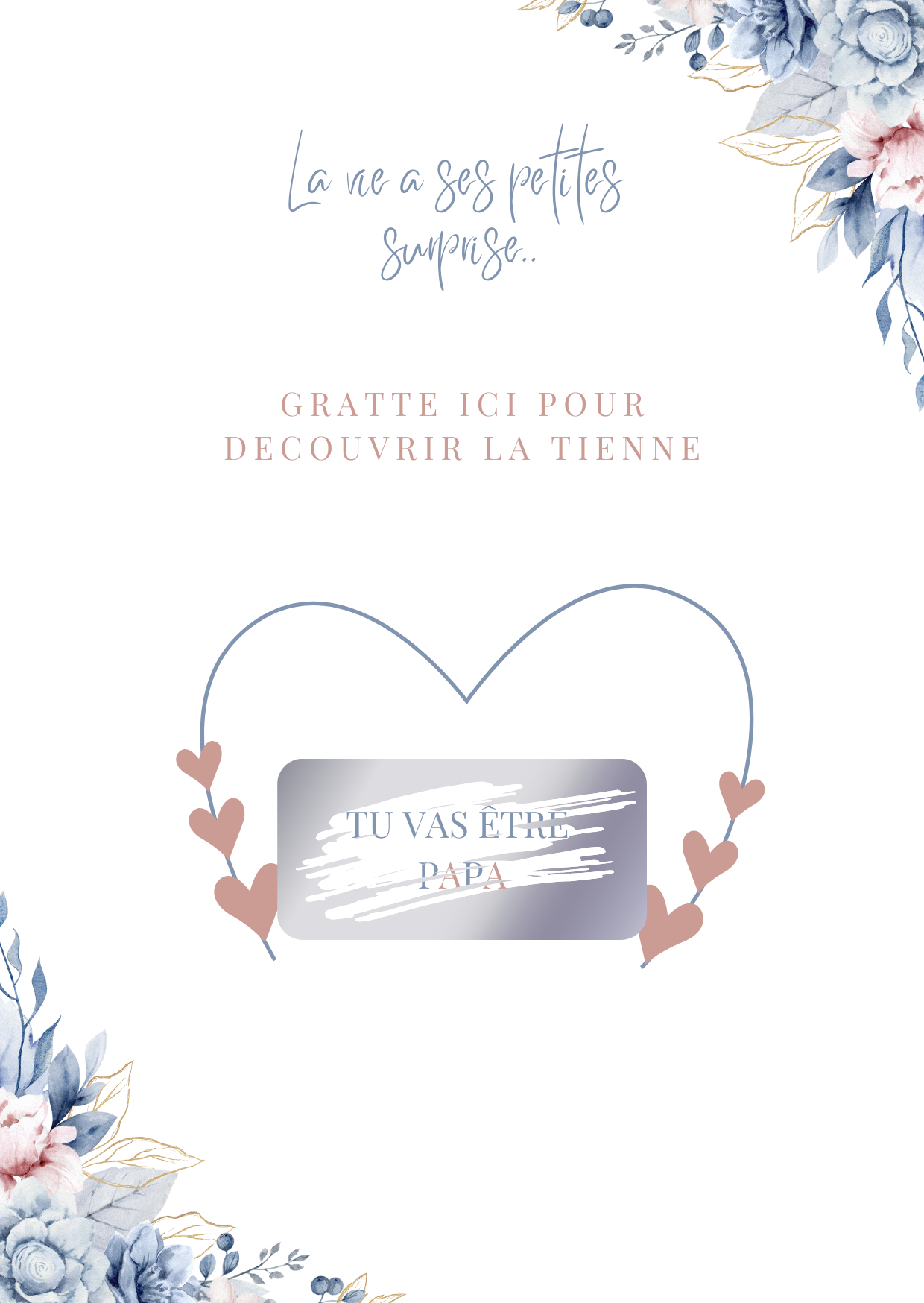 Sac cadeau – Annonce grossesse "Tu vas être papa"