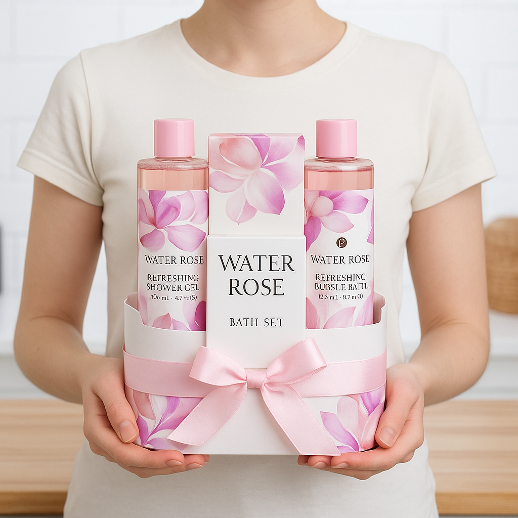 Sac cadeau femme – Coffret soin corps & bain
