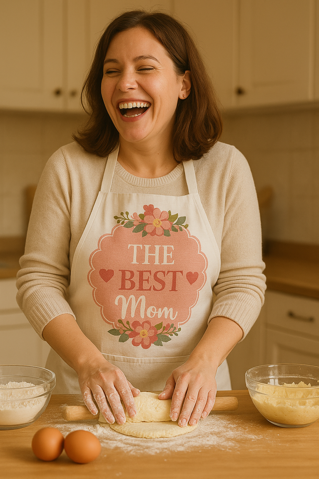 Tablier "La meilleure des Maman" - Élégance et amour en cuisine