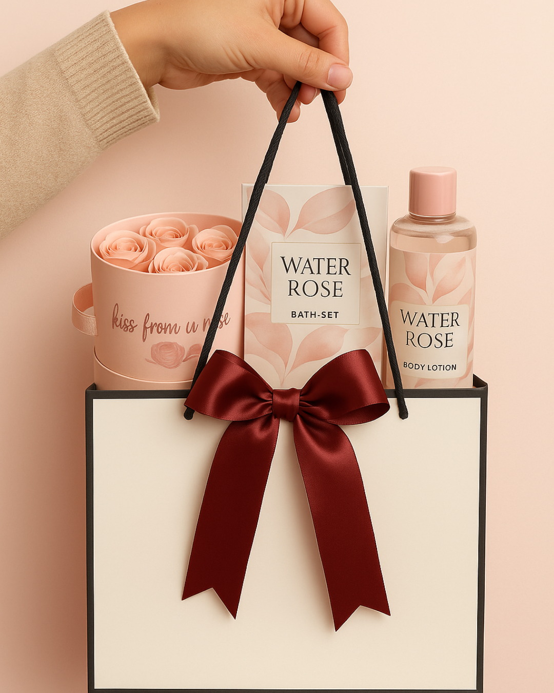 Sac cadeau femme – Coffret soin corps & bain