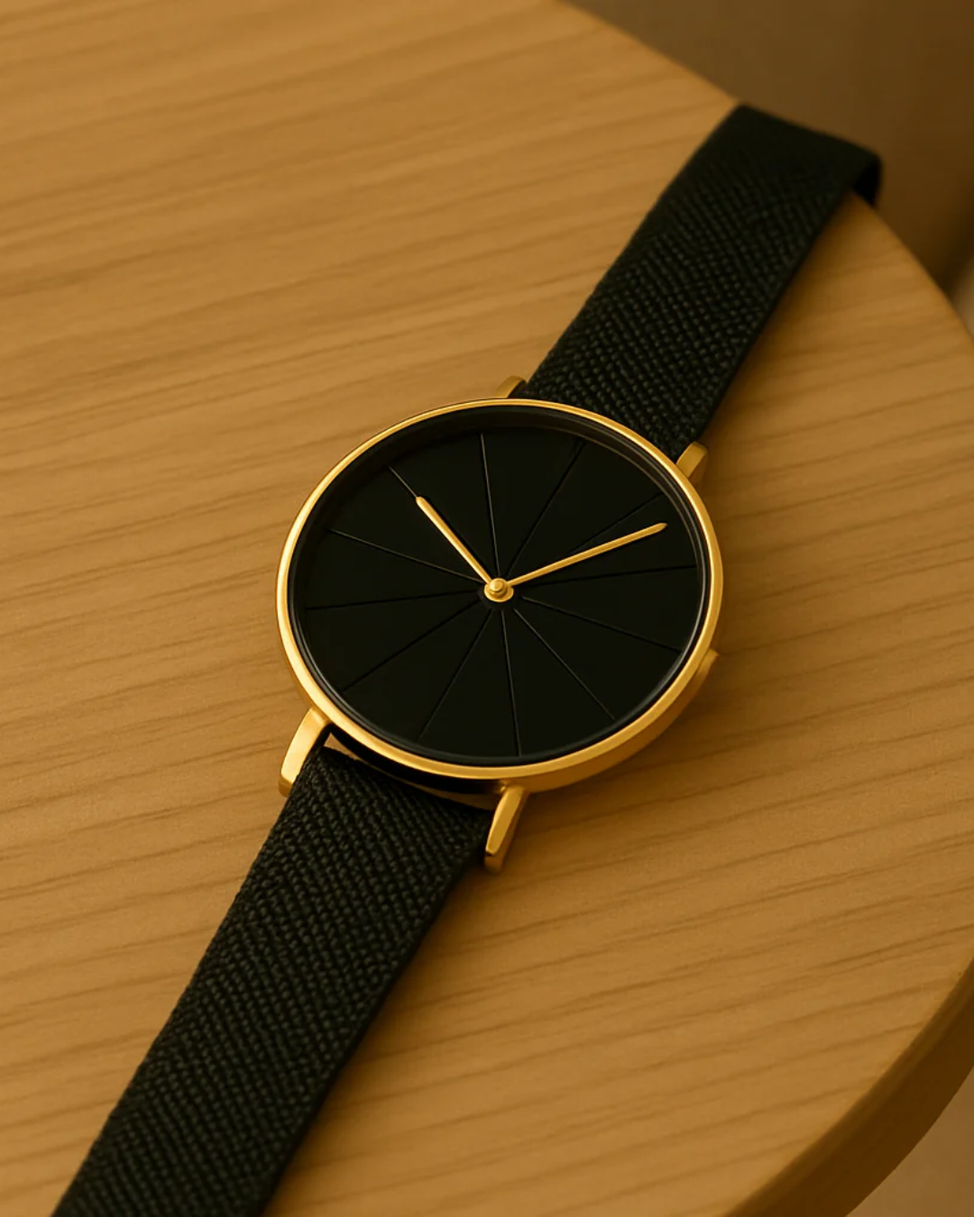 Coffret bijoux élégance – Montre noire & bracelet cœur